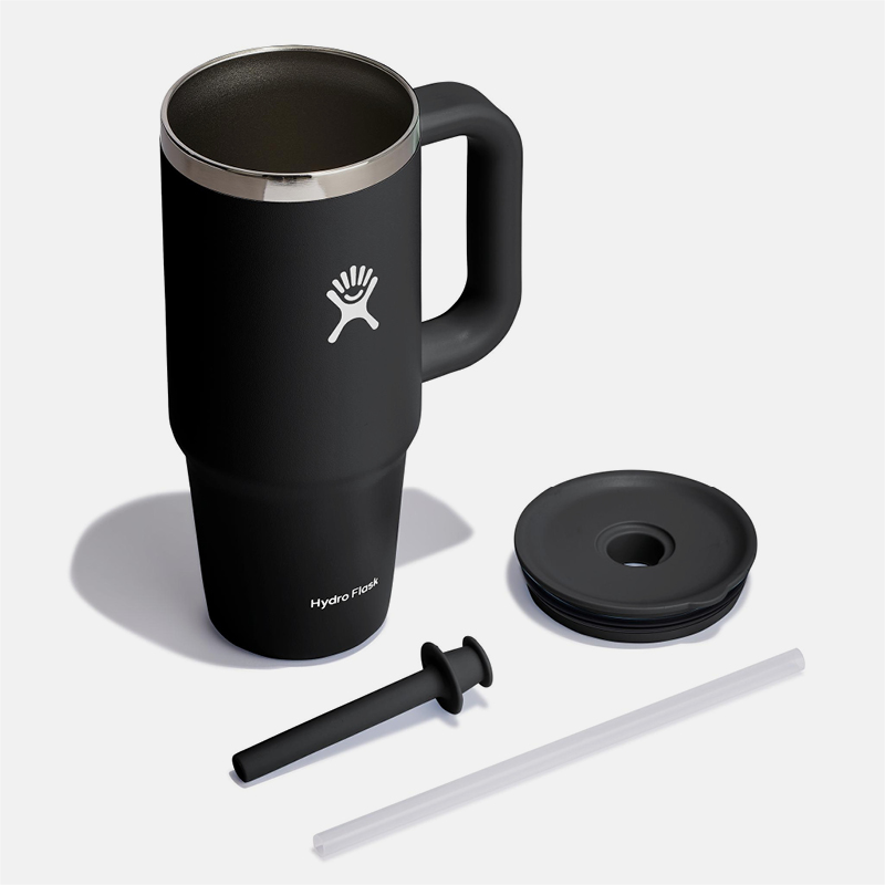 24oz All Around Travel Tumbler כוס שתיה עם ידית צד וקש image number null